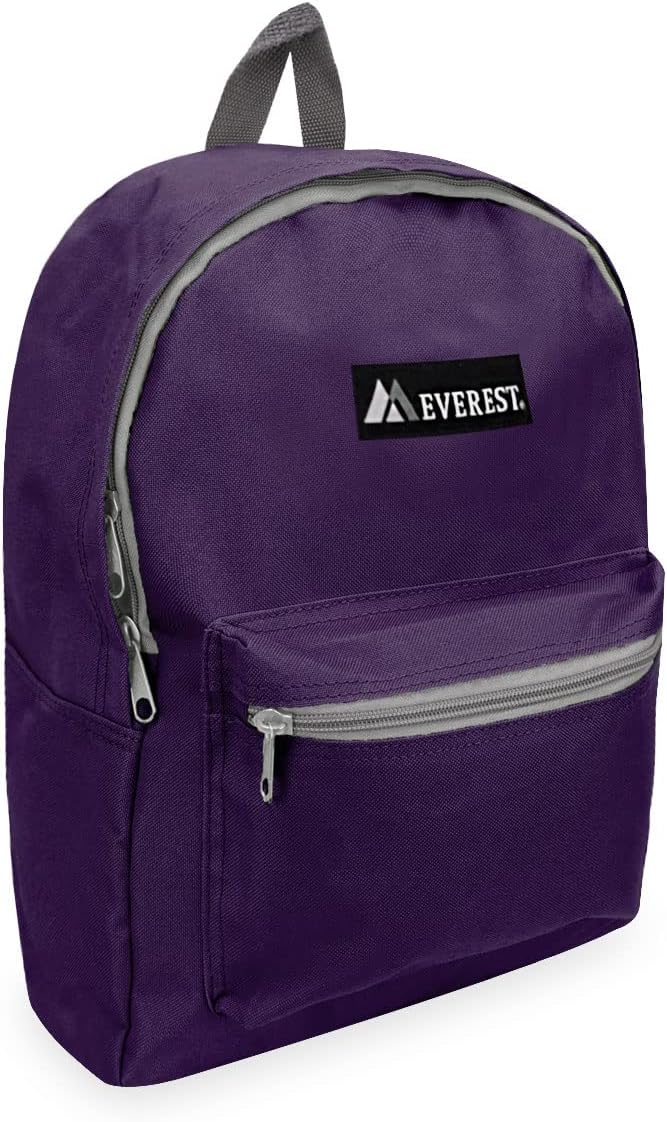 Everest 1045K Basic Backpack, 15", Eggplant Purple