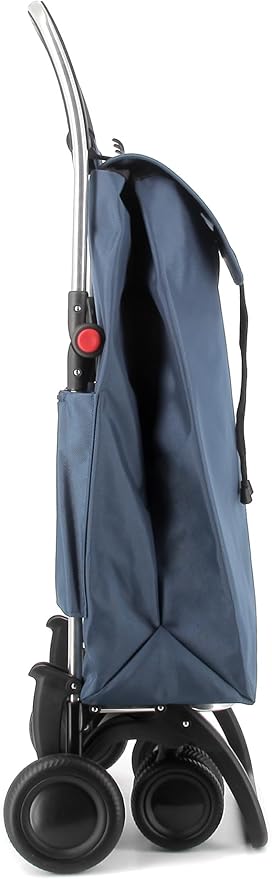 Rolser I-Max MF 4 Wheel 2 Swivelling Foldable Shopping Trolley - Denim