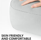 Inflatable Travel Leg Up Foot Rest Pillow for Muscle Relief Cushions with Press Air Pumps for Home Office and Travel
