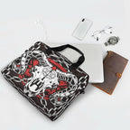Devil Skull Baphomet Satanic Pentagram Laptop Case 15.6 inch Computer Bag Waterproof Laptop Briefcase Laptop Bag for Women & Men