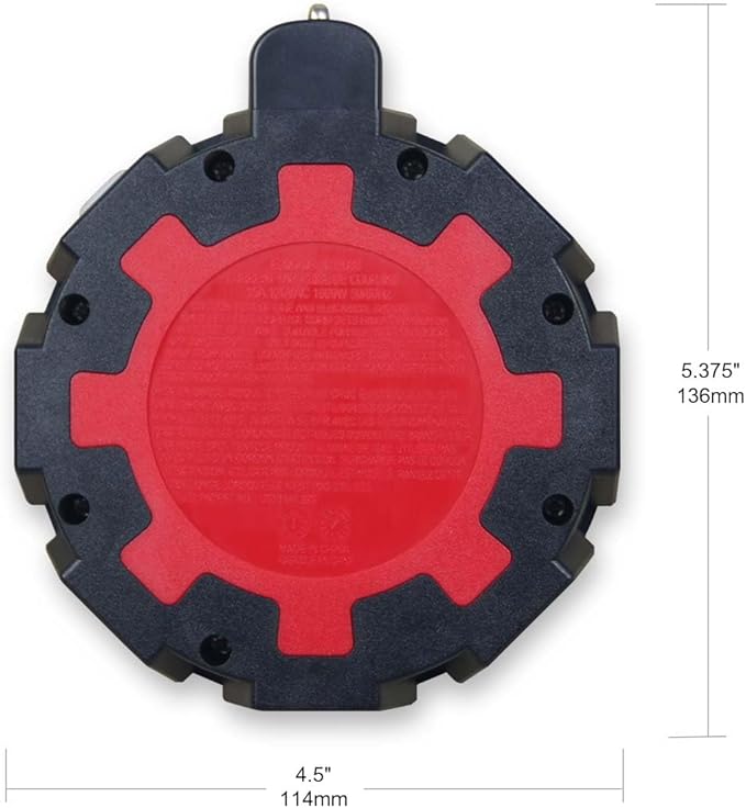 OSKOS 6-Grounded-Outlet Power Hub with Swivel Safety Cover (UL Certified), Outdoor Use, Resettable 15A Circuit Breaker, 25FT Extension Cord with Locking Outlet (ETL Listed). Combo Pack.