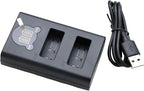 LP-E17 Dual USB Camera Battery Charger Station with LCD Display, Overcharge Protection,for R10/R50/R100/RP/850D/800D/200D/M5/M6 Mark II Cameras‌