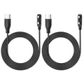USB C for Smart Watch Charger Cable 2 Pin Cord,Replacement Charger for Smart Watch, Fitness Tracker, Charger Contact pin spacing Compatible 4mm (2)