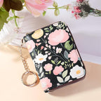 FurArt Zipper Wallet Women, RFID Blocking Credit Card Wallet, Business Card Holder, Compact Size KeyChain Wallet