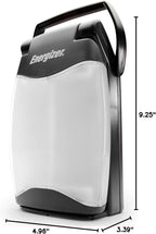 Energizer Weatheready Folding LED Portable Lantern, Battery Powered Lantern, Water Resistant Camping Lantern and Emergency Light, Pack of 1, Black