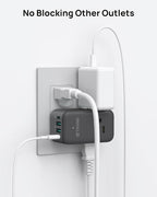 TROND 2 Pack Outlet Extender with USB, 3 Way Plug Adapter with 360 Rotating Plug, Outlet Splitter with 2 PD 20W USB C Charger, Small Charging Station for Home Dorm Room Travel Cruise Essentials