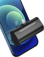 Small Portable Charger for iPhone 4800mAh Power Bank Ultra-Compact 15W Mini Battery Pack Battery Bank Charger Compatible with iPhone 14 Pro/13/12/11/8/iPad Air/Mini/Pro/AirPods Pro I/II(Black)