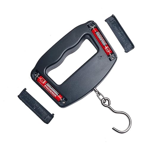 Digital Hanging Luggage Scale,Portable Handheld Baggage Suitcase Electronic Scale for Travel Household Fishing and Gift 110lb Black