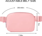 Belt Bag for Women Fanny Pack Crossbody Bags for Women Fashion Waist Packs with Adjustable Strap Gifts for Teenage Girls Women Men (Light Pink)