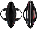 Laptop Shoulder Bag for Women Men, Waterproof Computer Case Messenger Bag Briefcase for Business Office Travel
