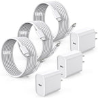 Fast Charger for iPhone 17/16/15 Charger,10FT Extra Long Fast Charging 3Pack Block USB-C to USB C Fast Charging Cable Cord for iPhone Air/17 Pro Max/iPhone 16 Pro/16 Plus/15 Pro Max,iPad Pro/Air/Mini