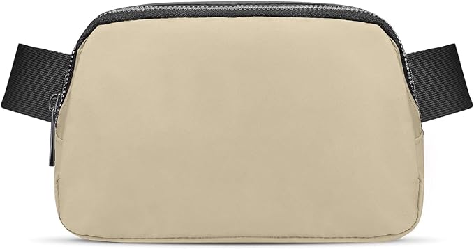JSJ Mini Fanny Pack for Women & Men,Valentines Day Gifts for Girls Teens Kids Daughter Sister Her,Trendy Stuff Crossbody Bags Cute Everywhere Belt Bags. (Khaki)