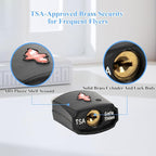 TSA Approved Locks (6-Pack) - Luggage Lock TSA Approved for Suitcases, Gym Lockers & School Backpacks | Ultra-Slim 1.5” ABS Travel Lock | Anti-Theft Secure