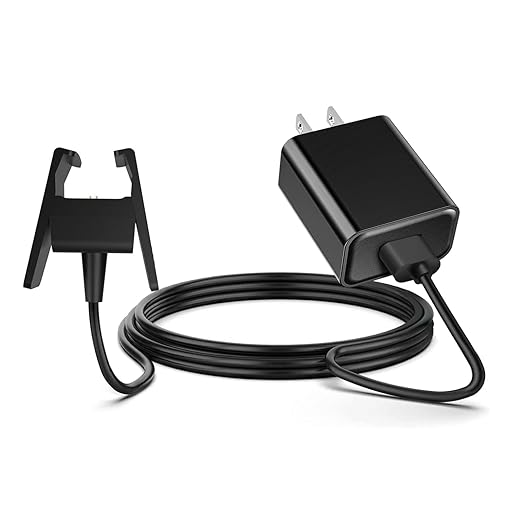 Fast Wall Charger for Fitbit Charge 2 Replacement Charger Dock Compatible Fitbit Charge 2 Heart Rate + fb407 Smart Watch USB Charging Cable Cord