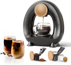 Single-Serve Coffee Maker, 2 in 1 One Cup Coffee Machine Compatible with K-Cup Pod & Coffee Grounds/Tea with One Button Operation,Fast Brew in 1 minute,Compact For Home, Office, RV and Dorm (Black)