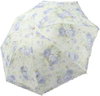 Floral Lace Folding Compact Umbrella - UV Protection Sun Flower Fancy for Women Girls, Portable Travel for Walking, Tea Party, Photo Shooting