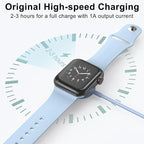 2Pack Blue for Apple Watch Charger USB Magnetic Wireless Fast iWatch Charger Portable Compatible with iWatch Ultra/Series 9/8/7/6/SE/SE2/5/4/3/2/1-[3.3FT]