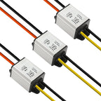 3Pcs 12V to 5V DC Converter Car Power Voltage, Waterproof DC 6.3-22V 12V Step Down to 5V 3A 15W Voltage Regulator Buck Converter Power Supply Step-Down Module Compatible with Vehicle Car Truck Volt