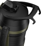 Under Armour Insulated Water Bottle with Handle & Fence Hook, Half Gallon Sports Water Jug, Leak-Resistant & BPA-Free for Baseball, Football & Gym - Marine OD Green, 64oz