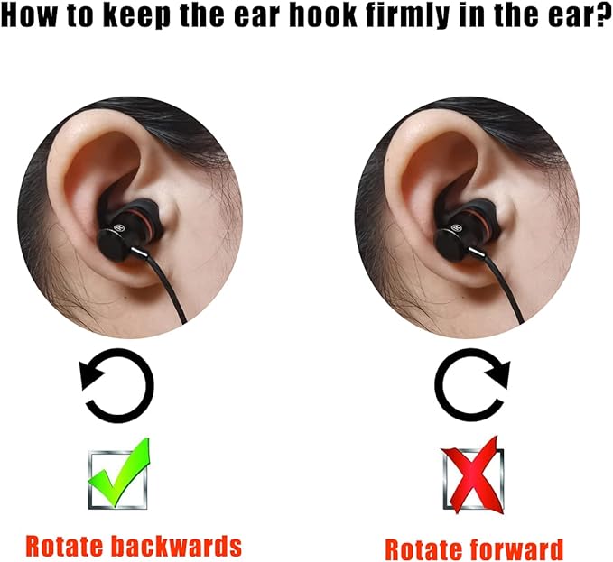 Sports Earbud Stabilizers Fins Wing Noise Isolation Replacement Eartips Adapters for in Ear Earphones 4mm to 6mm Nozzle Attachment 3 Pairs Left and Right (White)
