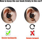 Sports Earbuds Tips Replacement Ear Fins Wingtips Noise Isolation Replacement Eartips Adapters for in Ear Earphones 4mm to 6mm Nozzle Attachment 3 Pairs Left & Right, Balck