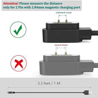 Vancle 2 Pack VeryFit Smartwatch Charger Cable, Magnetic USB Charging Cable for Veryfit Smart Watch ID205L, ID205U, IDW28, ID207, IDW13, IDW15, IDW19, ID208 Plus, ID208BT, ID206 and More