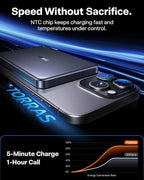 TORRAS MiniMag Power Bank,Ultra-Slim 10,000mAh Magnetic Wireless Portable Charger, 22.5W Fast Charging iPhone Air MagSafe Battery Pack Designed for iPhone 17 Pro Max/17 Pro/Air/16/15/14/13/12, Gray