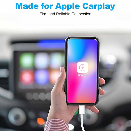 Car Apple Carplay Cable，USB A to Lightning Cable 6FT Compatible with iPhone 14 13 12 11 Pro Max XR XS X Charger Cord，Car Charging Cord（White）