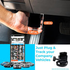 Optimus Plug-in GPS Tracker for Cars - Easy Installation - Harsh Driving Alerts - Reporting History and More - Extension Cable Included
