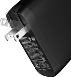 Amazon Basics 100W Four-Port GaN Wall Charger with 2 USB-C (100W, 18W) & 2 USB-A Ports (12W), PD 3.0, Foldable Plug, Portable Multi-Device Charging for Laptops, Tablets & Phones, Black