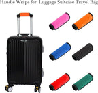 2 Pack Luggage Handle Wraps for Suitcase, Bright Color Comfort Soft Handle Covers (Orange)