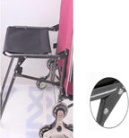 Hand Truck Cart, Folding Luggage Cart with Chair, Portable Grocery Shopping Cart, Large-Capacity Wheeled Trolley for Easy Transport