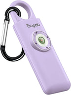 Thopeb–The Original Personal Safety Alarm for Women Self Defense – Elders & Kids Self Defense Keychain Siren – 135dB Loud Siren Bird Sound – Cute Key Chains Protection (Purple)