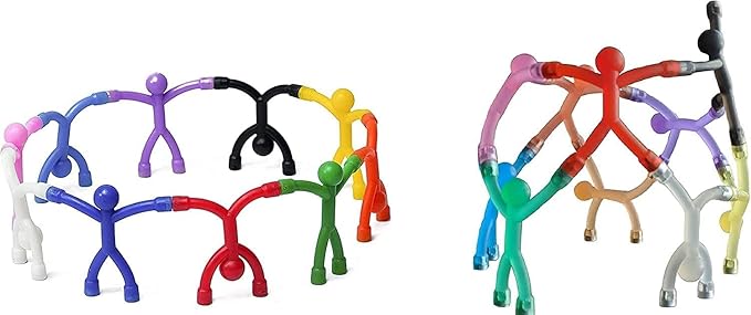 MAGMEN Airplane & Road Trip Toy 20-Pack - Quiet Travel Activities for Kids - Sensory Magnetic Fidget Toys for Car, Airplane, & Restaurants - STEM Building Figures - Best Value Family Set