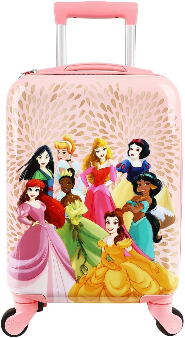Disney Princess Character Art 2-Pack Backpack and 18" Luggage Set