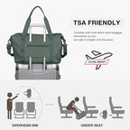 Travel Duffel Bag, Sports Tote Gym Bag, Shoulder Weekender Overnight Bag for Women