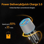 45W Fast USB C Car Charger for Google Pixel 10/10 Pro/10 Pro XL/9/9a/8/7, Galaxy S26/S25 Ultra, Looptimo Android Phone Plug PD & QC3.0 Cigarette Lighter Adapter with Rapid Charging 6.6ft Type C Cable