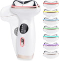 Microcurrent Facial Device with Red Light Therapy - 7-in-1 LED Sculptor & Cold Heated Gua Sha for Face Neck Eye Firming, Depuffing & Double Chin Reduction
