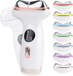 Microcurrent Facial Device with Red Light Therapy - 7-in-1 LED Sculptor & Cold Heated Gua Sha for Face Neck Eye Firming, Depuffing & Double Chin Reduction