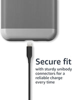 Amazon Basics 2-Pack Apple MFi Certified USB-A to Lightning Charging Cable for iPhone 14 13 12 11 X Xs Pro, Pro Max, Plus, iPad, 3 Foot, Black