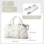 HYC00 Travel Duffel Bag,Carry-on Overnight Weekender Bags for Women,Sports Tote Gym Bag with Wet Pocket