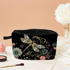 Dragonfly Print Women Makeup Bag Outdoor Portable Cosmetic Bag Toiletry Kit Travel Organizer