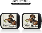 2 Pack Luggage Handle Wrap with Travel Tags - Non-Slip Protective Cover Soft Handle Grips Covers for Suitcase(Dogs Social Club)
