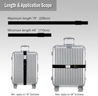 Ultra Long Heavy Duty Luggage Straps for Suitcases/Uprights/Duffels/Bags, 79" Adjustable Travel Packing Belts for Cargo Safety, Sturdy Baggage Strap Belts Multi-Pack