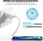 USB C Charger Block 20W, Ocupwei PD 3.0 Fast Charging Wall Charger USBC Power Adapter Type C Brick Cube for iPhone 17/Pro/Pro Max/17 Air/ 16/16 Pro/16 Pro Max/15/Plus/Pro/Pro Max [2 Pack]