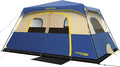FanttikOutdoor Camping Tent 4/6/8/10 Person Instant Cabin Tent Setup in 60 Seconds with Rainfly & Windproof Portable with Carry Bag for Family Camping & Hiking, Upgraded Ventilation, Navy Blue