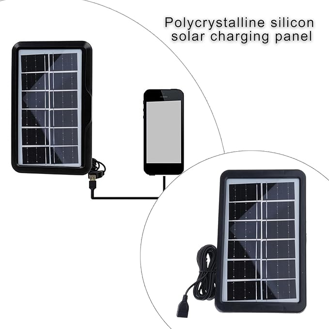 Lightweight 10W Solar Panel Charging USB Port High Efficiency Solar Module For Outdoor Activity & Mobile Charging