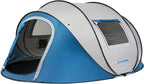 EchoSmile Pop Up Camping Tent, 2/4/6 Person Easy Setup Tent, Water Resistant Dome, Portable with Carry Bag