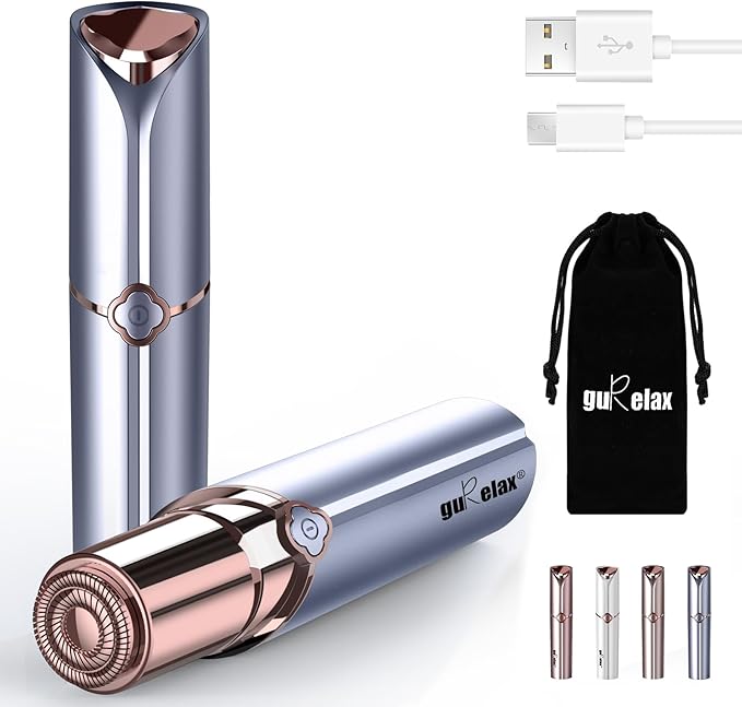 Facial Hair Removal for Women, Electric Painless Facial Hair Remover for Face, Chin, Lip with a Velvet Bag