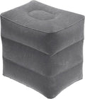 PATIKIL Travel Foot Rest Pillow, Inflatable Foot Rest Mat Adjustable 3 Layers Height Sleep Flights Leg Pillow for Airplane Train Office, Gray